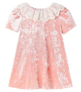 Платье с кружевной отделкой в технике тай-дай Patachou, Blossom Pink