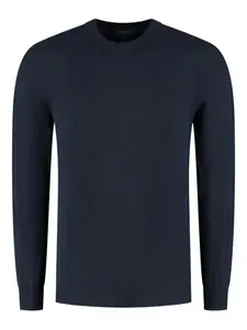 Свитер с круглым вырезом и рукавами-реглан Sease, синий