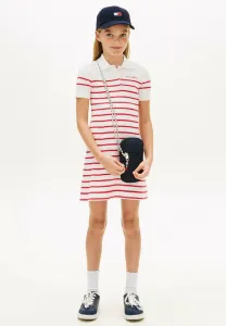 Платье-Сарафан с короткими рукавами и вышивкой логотипа Tommy Hilfiger, Red Alert