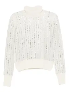 Водолазка со стразами Ermanno Scervino, нейтральный