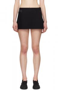 Черная плиссированная мини-юбка с запахом HYEIN SEO