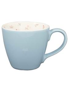 Кружка JUNA PALE BLUE с синим цветочным узором внутри Greengate