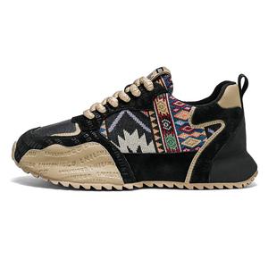 JKEM Амортизирующие кроссовки мужские низкие повседневные с противоскользящими и износостойкими свойствами черные, цвет Black