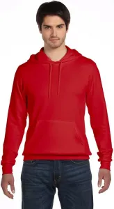 Bella + Canvas Unisex Poly-Cotton Fleece Pullover Hoodie (3719) красный