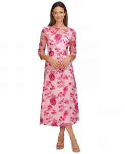 Женское вышитое вечернее платье Nadine с рукавами 3/4 JS Collections, розовый