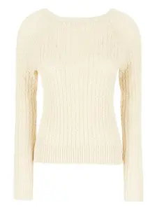 Свитер фактурной вязки Ballantyne, белый