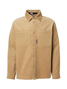 Karl Lagerfeld Рубашка на пуговицах Regular fit в песочном цвете