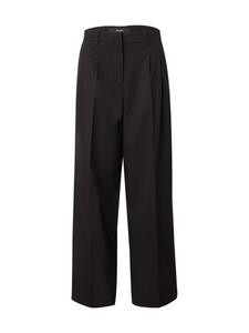 Брюки со складками спереди VERO MODA Wide leg Pleat-Front Pants VMNila, черный