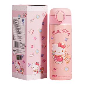 Детская термокружка Hello Kitty, My Melody, Cinnamoroll Collection 420 мл Sanrio, hello kitty розовый (straw)