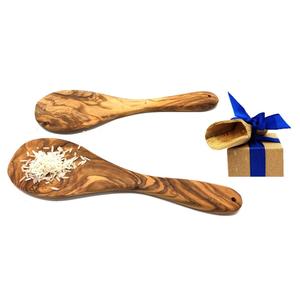 Ложки для риса из оливкового дерева Ложка для риса из оливкового дерева Ложка для риса для порционирования, сервировки и перемешивания риса Olivenholz-Erleben, коричневый