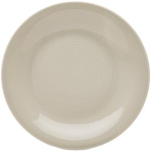 Van Well десертные тарелки Jive, тарелка 21 см, 6 штук, с ненавязчивым спиральным узором, подходят для мытья в посудомоечной машине и использования в микроволновой печи Van Well, бежевый