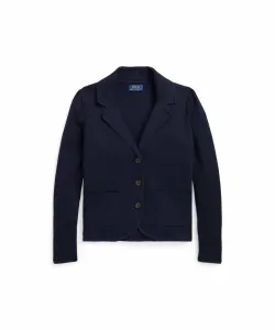 (Девочки 7-16 лет) Вязаный хлопковый блейзер