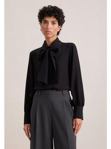 Расклешенная блузка, стандартного кроя, черного цвета Seidensticker