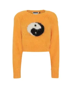 Свитер из смеси мохера Rotate Birger Christensen, оранжевый