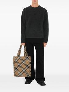 Burberry сумка-тоут для проверки, коричневый