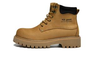 HLA Рабочие ботинки мужские 10 см, цвет «земля-желтый»