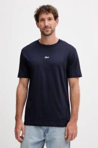 Хлопковая футболка Gant, темно-синий