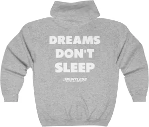 Толстовка Dreams Don't Sleep Fitness Goals с молнией