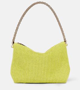Сумка через плечо из рафии Callie Jimmy Choo, Lemon