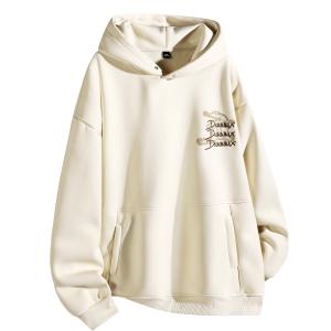 Свитшот унисекс Dnnnnx, экрю (на флисе и утепленный)