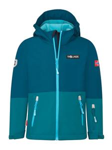 Куртка софтшелл "Skjorta" синего/голубого цвета Trollkids