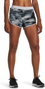 Женские беговые шорты Under Armour Fly by 2.0 Printed, (020) Halo Gray/Gravel/Reflective