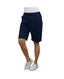 Женские шорты свободного кроя из технологичного флиса с карманом на молнии, запаянным методом термосварки Galaxy By Harvic, Navy