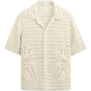 Рубашка мужская матово-белая Zara, белый