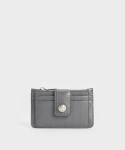 Держатель для карт Donna Crinkle Effect Panel Charles & Keith, цвет Grey