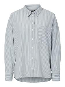 Полосатая рубашка из кашемира синего цвета Pieces