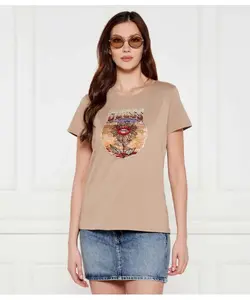 Футболка Regular fit Guess Jeans, бежевый