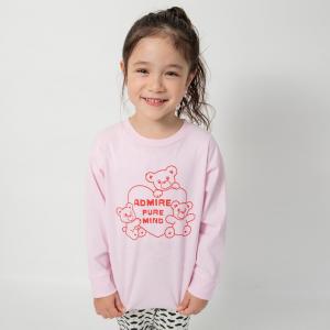 Детская футболка с длинными рукавами с разнообразными графическими принтами Branshes, цвет 39_Pink_Bearheart