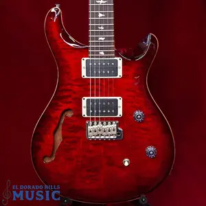 PRS CE24 полуакустическая, цвет Fire Red Burst, 2023