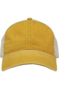 Кепка дальнобойщика Game, окрашенная пигментом The Game, цвет mustard yellow/ stone