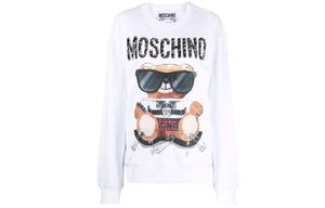 MOSCHINO Белая женская толстовка
