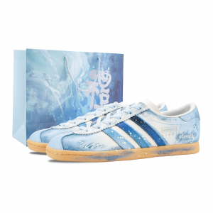 Stadt Ice Order устойчивые к истиранию низкие немецкие армейские кроссовки Unisex белый Adidas Originals, синий (Special Shopping Bag)