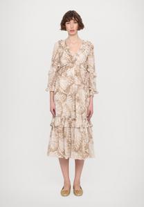 Платье FLUTTER LONG SLEEVE BALLERINA DRESS Needle & Thread, светло-коричневый