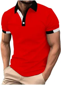 Мужская футболка-поло Casual с коротким рукавом, Moisture Wicking, лето 2025