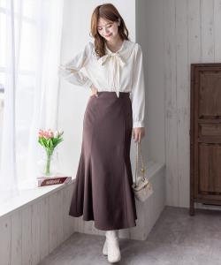 Длинная эластичная юбка-русалка