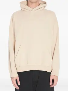 Флисовое худи с вышитым логотипом BALENCIAGA, нейтральный