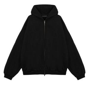 Худи Fear of God Essentials Heavy Fleece Full Zip Hoodie Black, черный