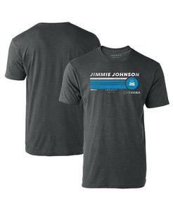 Мужская футболка Heather Charcoal Jimmie Johnson Hot Lap Legacy Motor Club Team Collection, черный