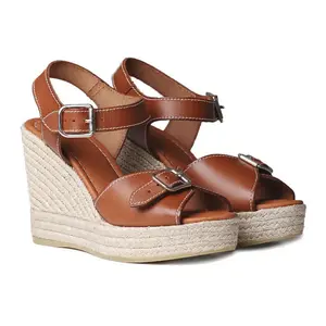 Сандалии Toni Pons Olga esparto wedge, коричневый
