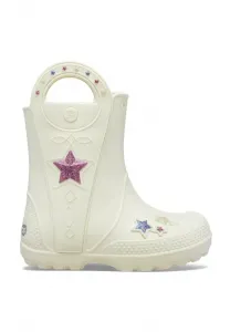 Справьтесь с этим, ковбойские металлические резиновые сапоги Crocs, Summit White