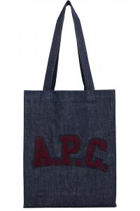 Сумка-Шоппер с нашивкой с логотипом ВМС A.P.C., индиго