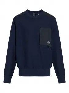 Свитер с карманом Moose Knuckles, синий