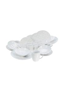 Набор посуды Creatable Home Shabby, 32 предмета, белый