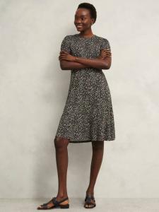 Трикотажное платье petite rima с пышными рукавами Hobbs, разноцветный