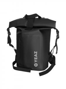 YEAZ Водонепроницаемый рюкзак STOCKHOLM с белым логотипом черного цвета