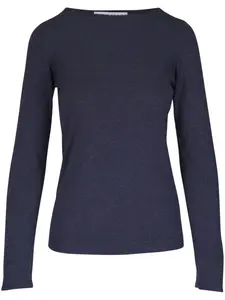 Свитер с люрексом Brunello Cucinelli, синий